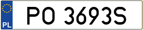 Truck License Plate